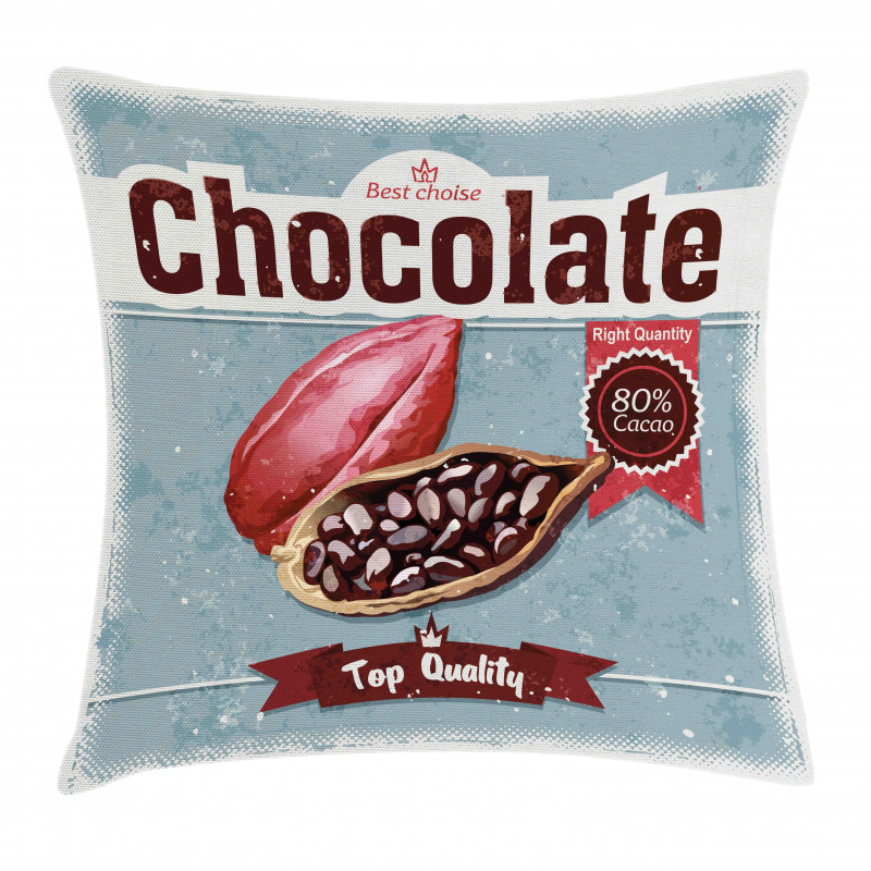 Best Choice Chocolate Retro Pillow Cover