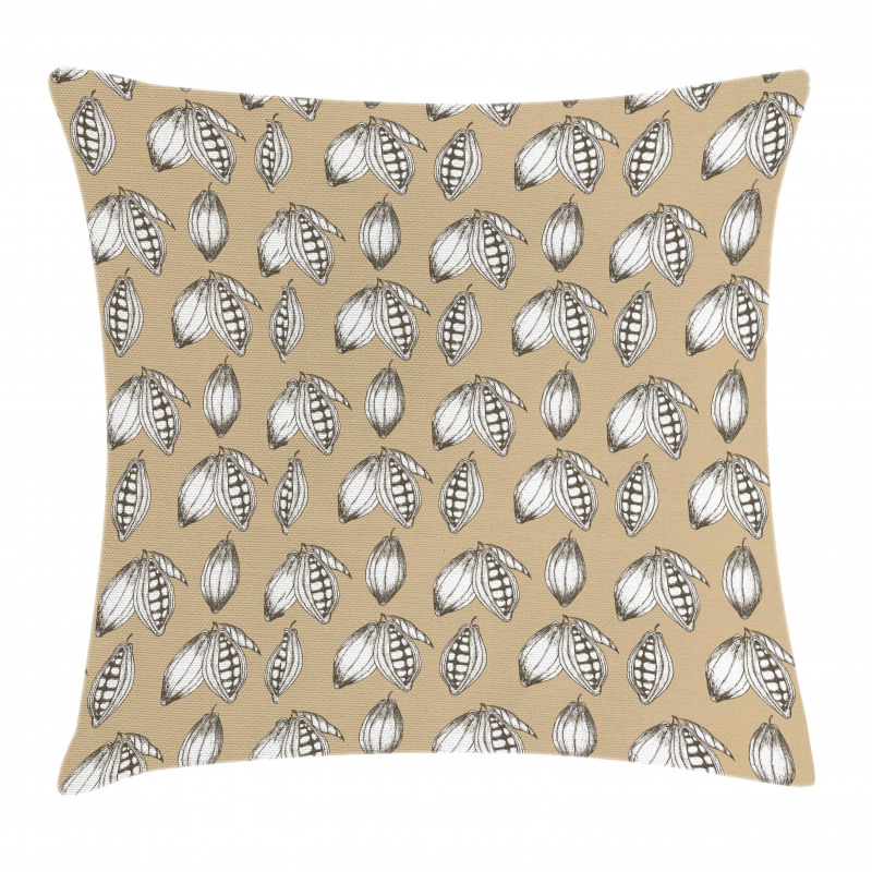 Botanical and Grunge Pattern Pillow Cover