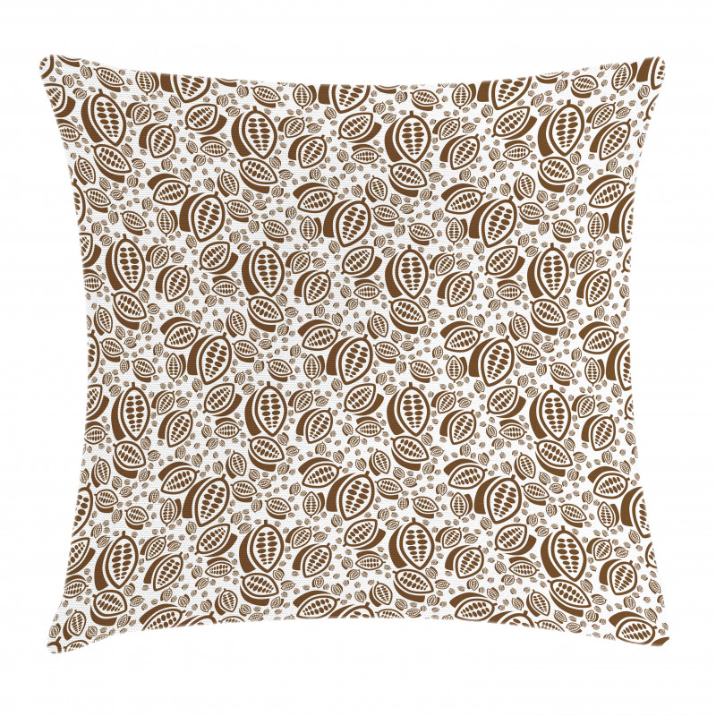 Chocolate Beans Abstract Pillow Cover