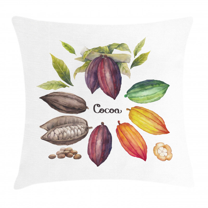 Exotic Food Colorful Design Pillow Cover