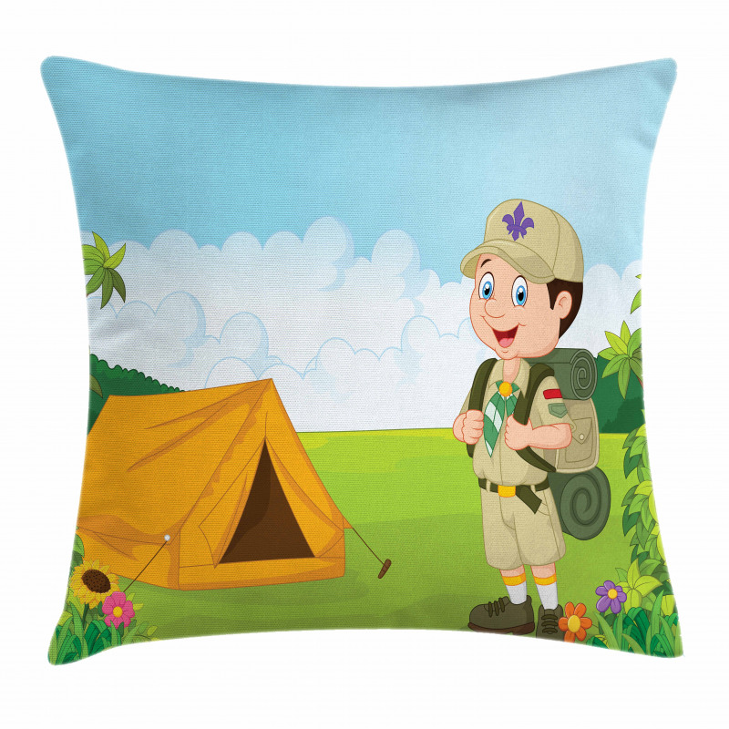 Nature Forest Adventure Pillow Cover