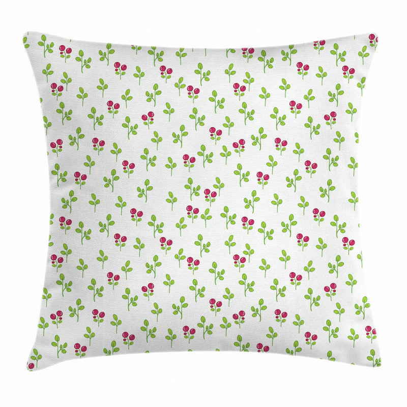 Fruits Foliage Nature Pillow Cover
