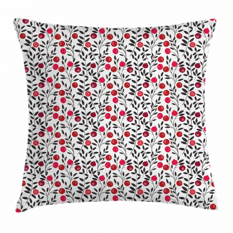 Yummy Berries Leafage Pillow Cover