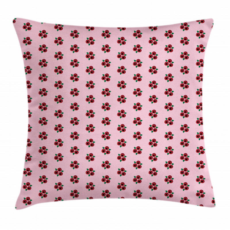 Pastel Berries Pattern Pillow Cover