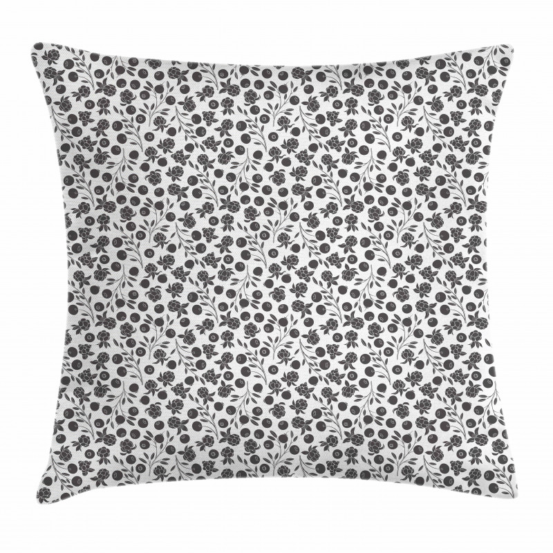 Monochrome and Botanical Pillow Cover