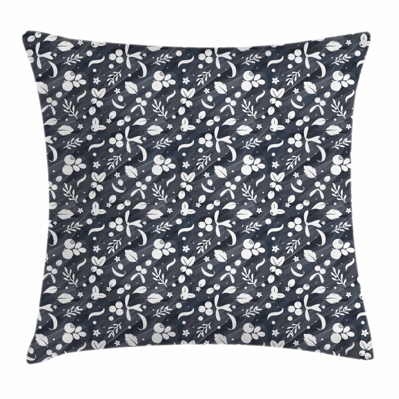 Leaf and Berry Pillow Cover