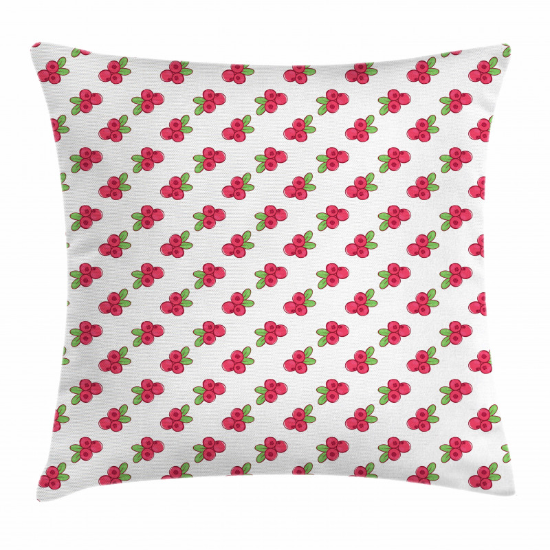Vibrant Cowberries Garden Pillow Cover