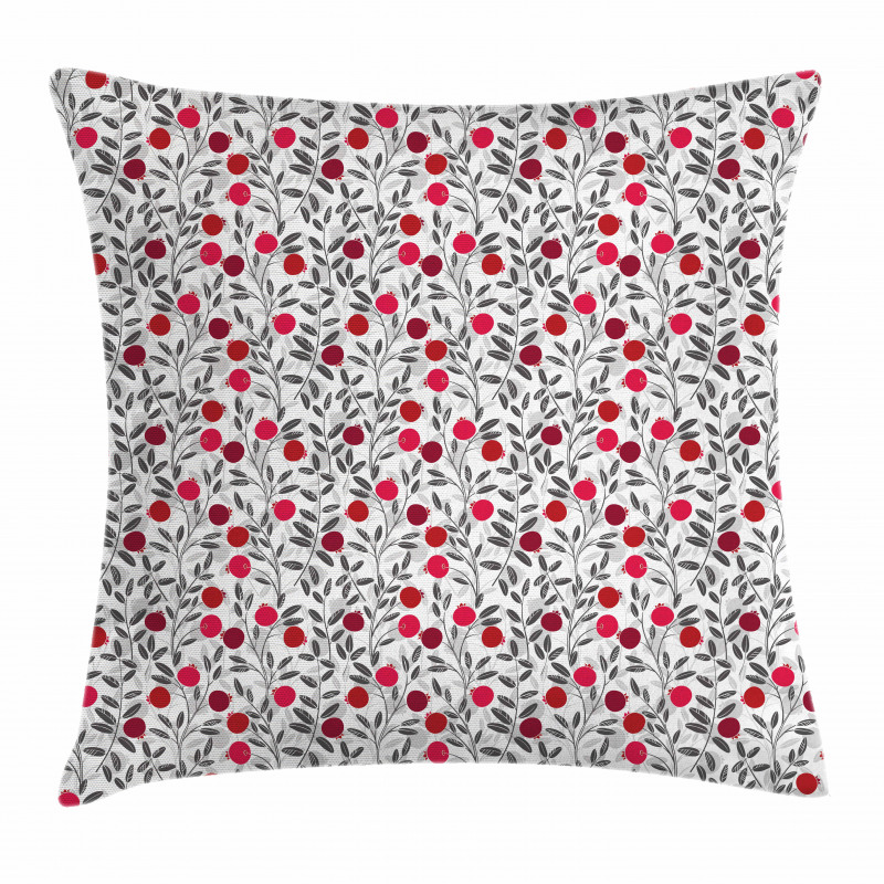 Springtime Berry Foliage Pillow Cover