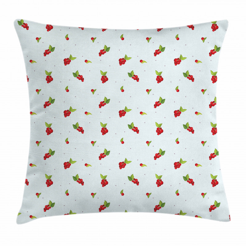 Berry Branch on Soft Tone Pillow Cover