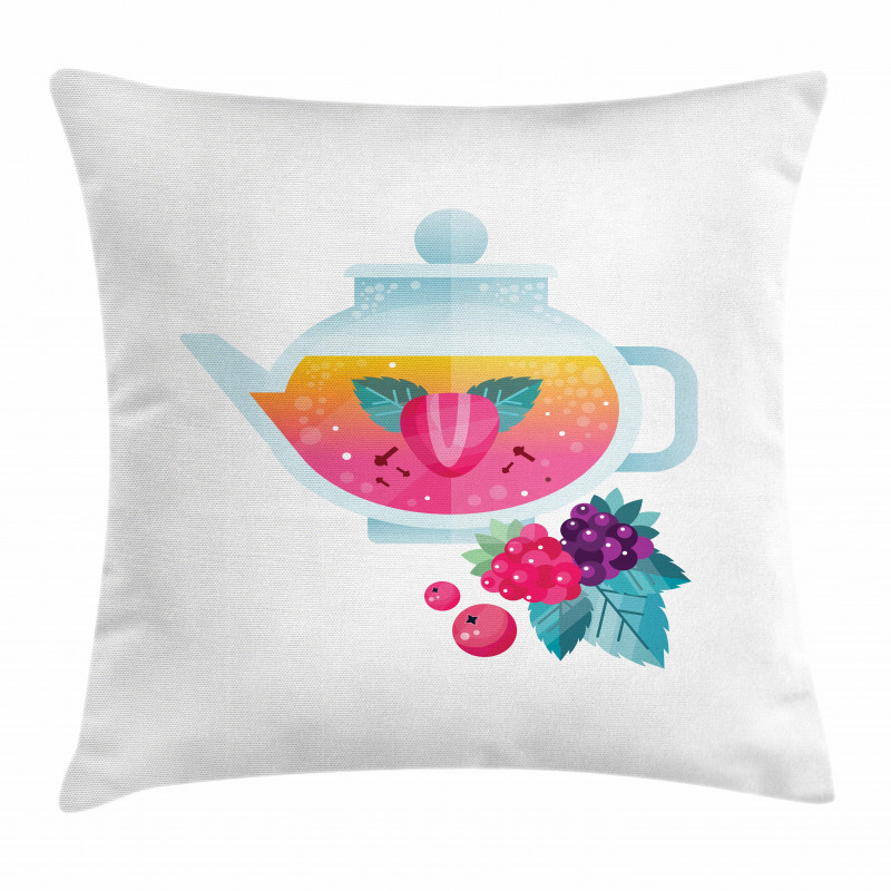Tea Cup Aromatic Drink Pillow Cover