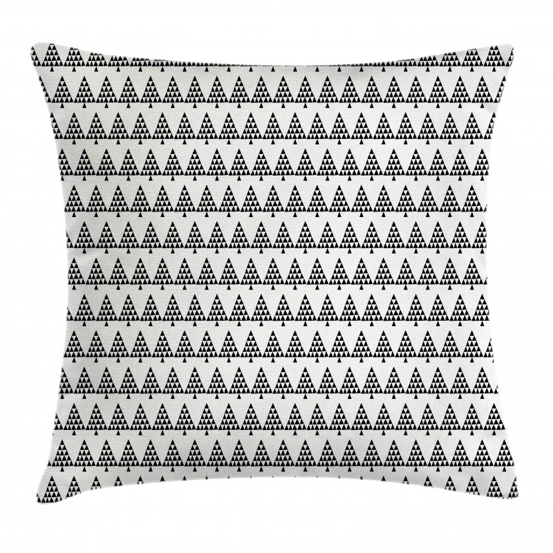 Geometric Fir Woodland Design Pillow Cover