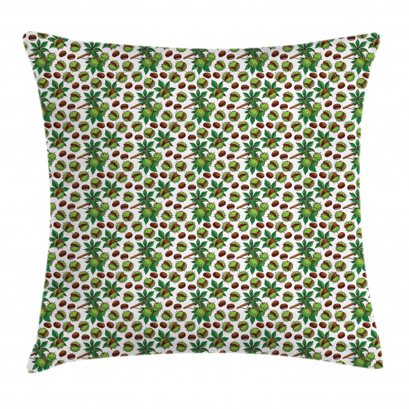 Nature Christmas Theme Pillow Cover