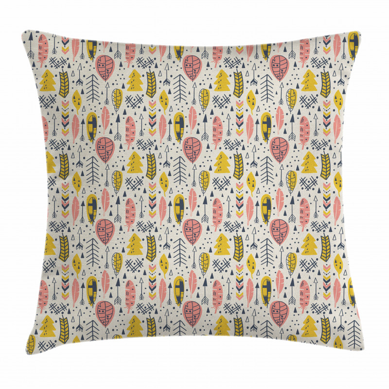 Feathers and Arrows Ethnic Pillow Cover