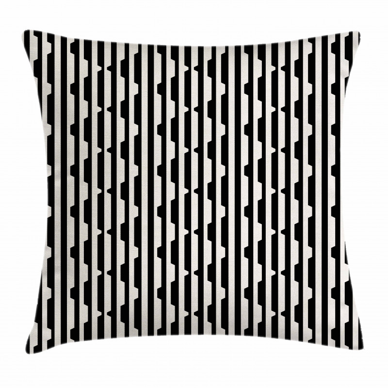 Retro Lines and Triangles Pillow Cover