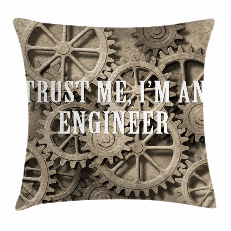 Funny Engineer Words Pillow Cover