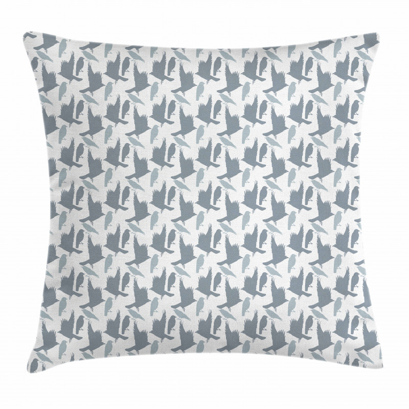 Abstract Bird Silhouettes Pillow Cover