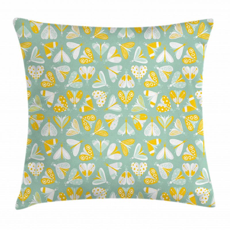 Moth Wings Freedom Theme Pillow Cover