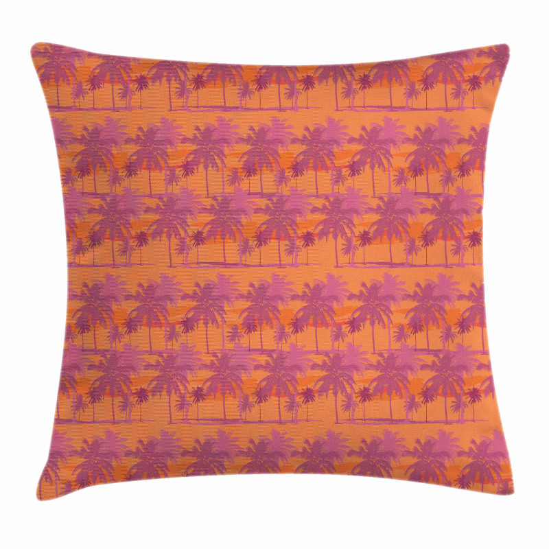 Palm Tree Pattern Vacation Pillow Cover