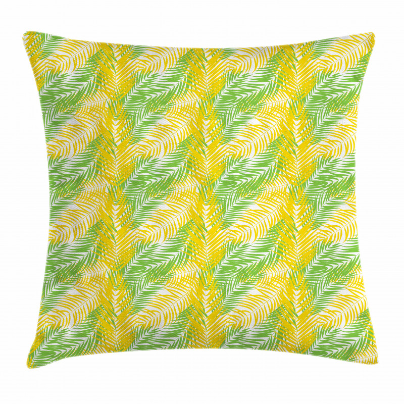 Palm Leaves Hawaii Island Pillow Cover