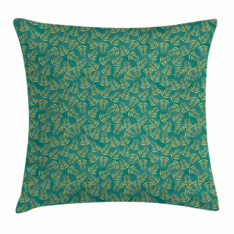Vintage Color Leaf Pattern Pillow Cover