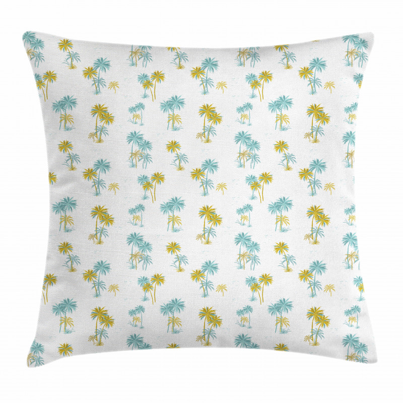 Tropical Palm Tree Design Pillow Cover