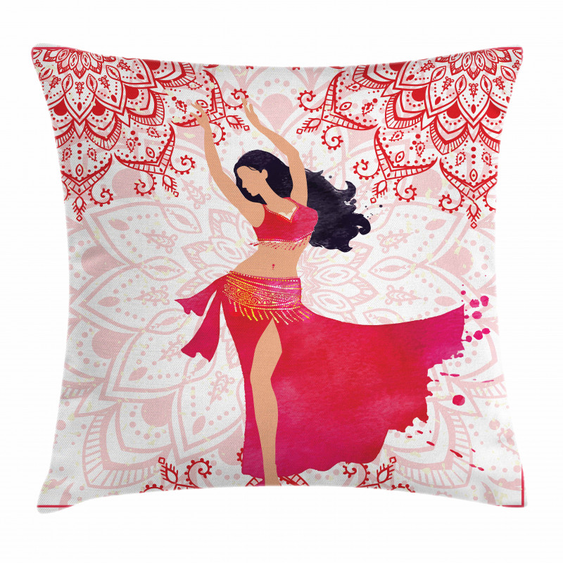 Belly Dancer Woman Pillow Cover