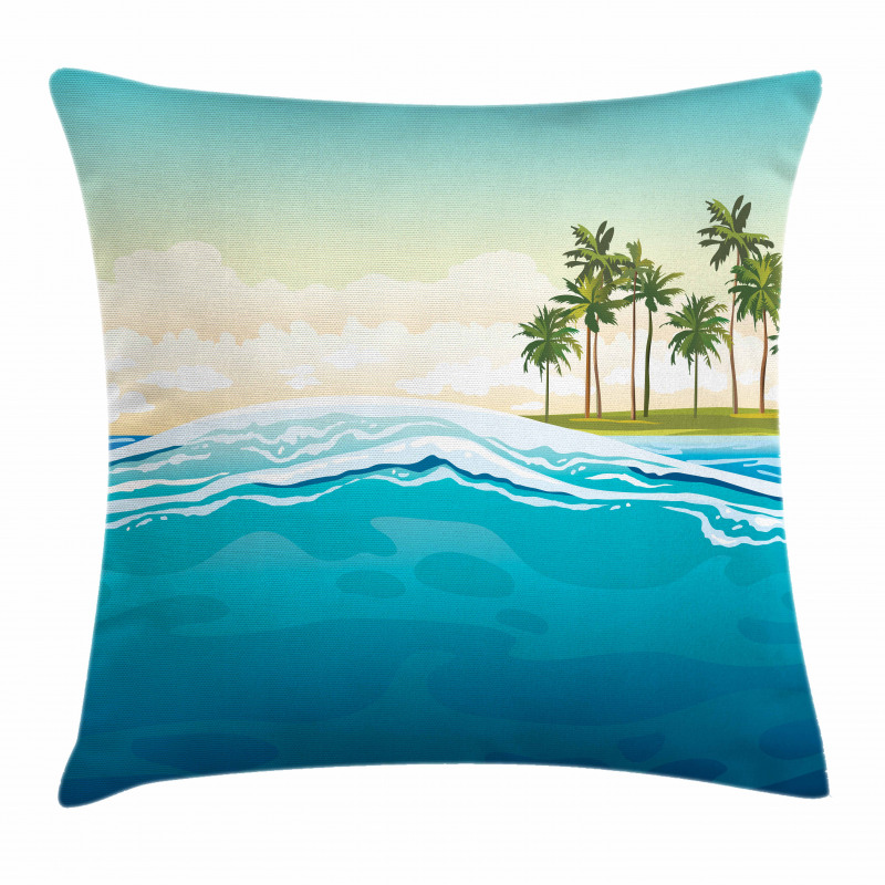 Ocean Holiday Landscape Pillow Cover