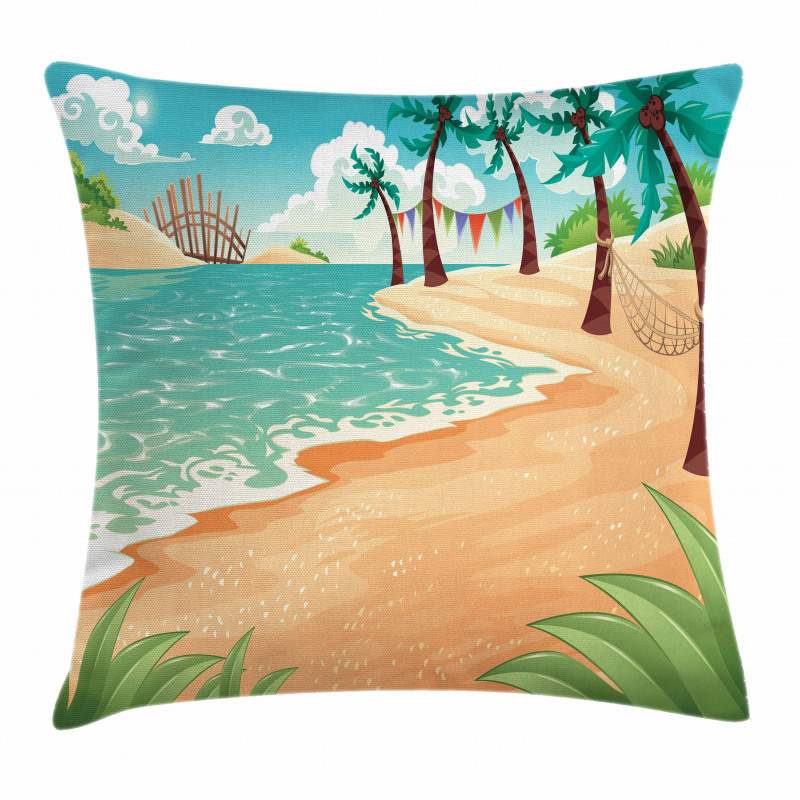 Nursery Summer Vacation Pillow Cover