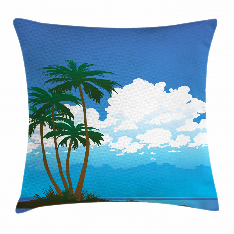 Hawaiian Holiday Island Pillow Cover