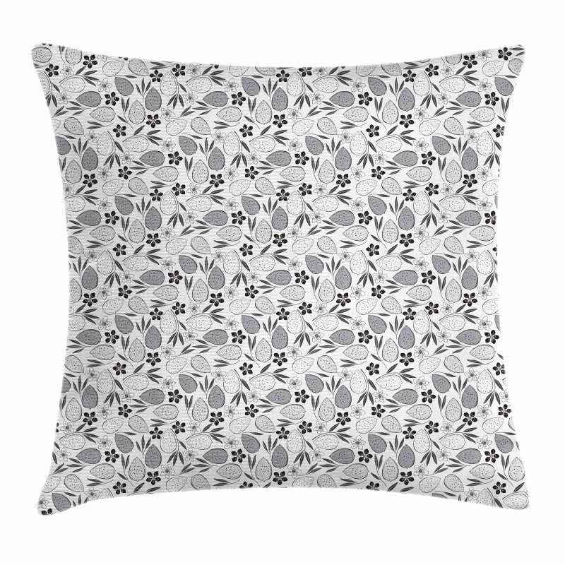 Blossoming Flowers Theme Pillow Cover