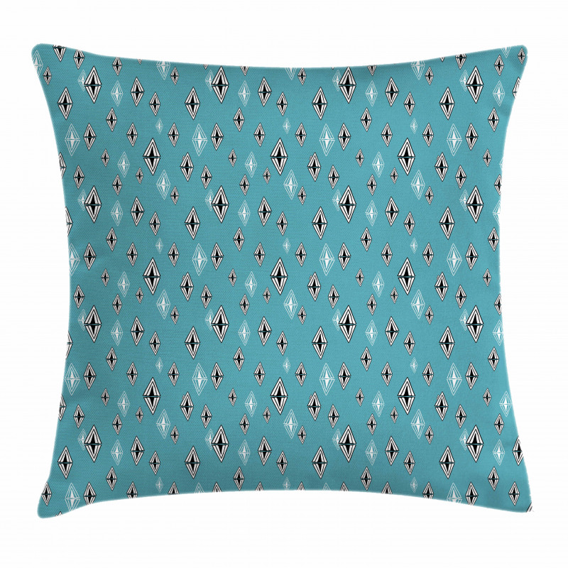 Rhombus with Triangles Pillow Cover