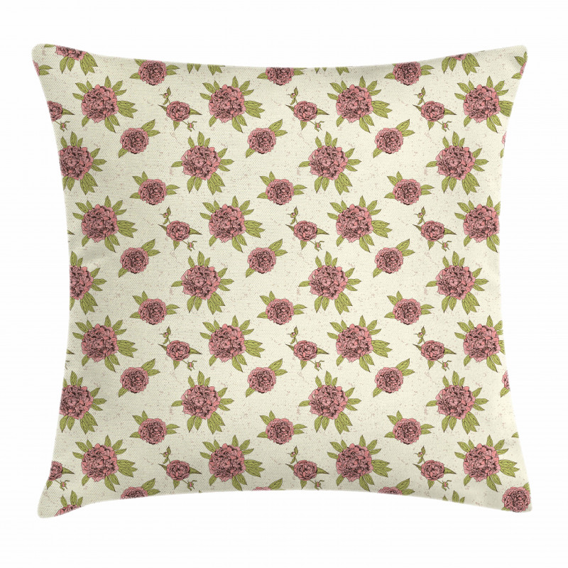 Grunge Effect Composition Pillow Cover