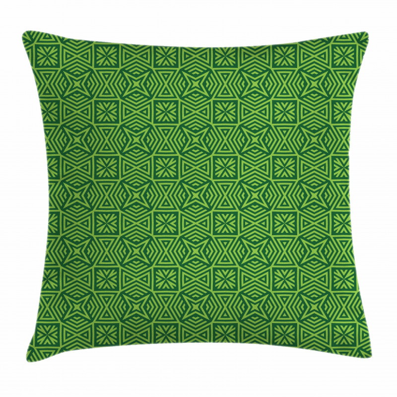 Triangles Squares Lines Pillow Cover