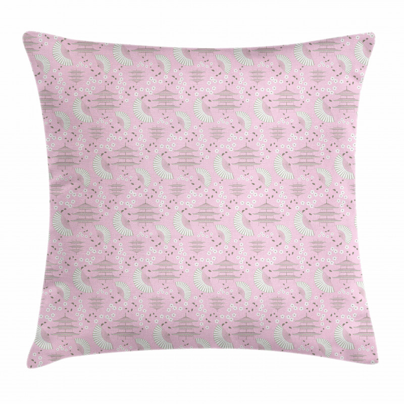 Blossoming Cherry Flowers Pillow Cover