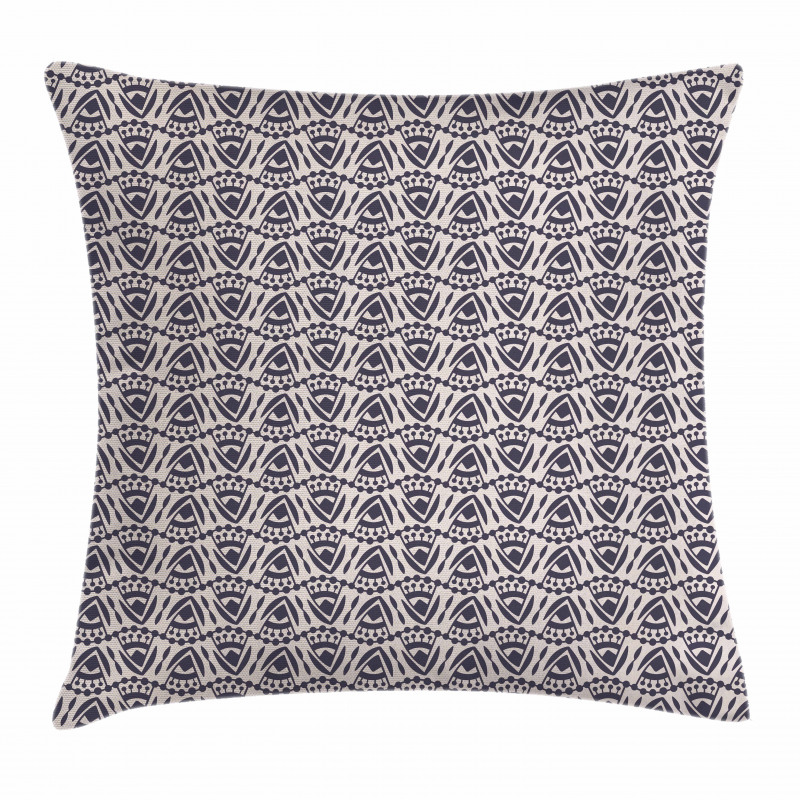 Triangles and Dots Oriental Pillow Cover