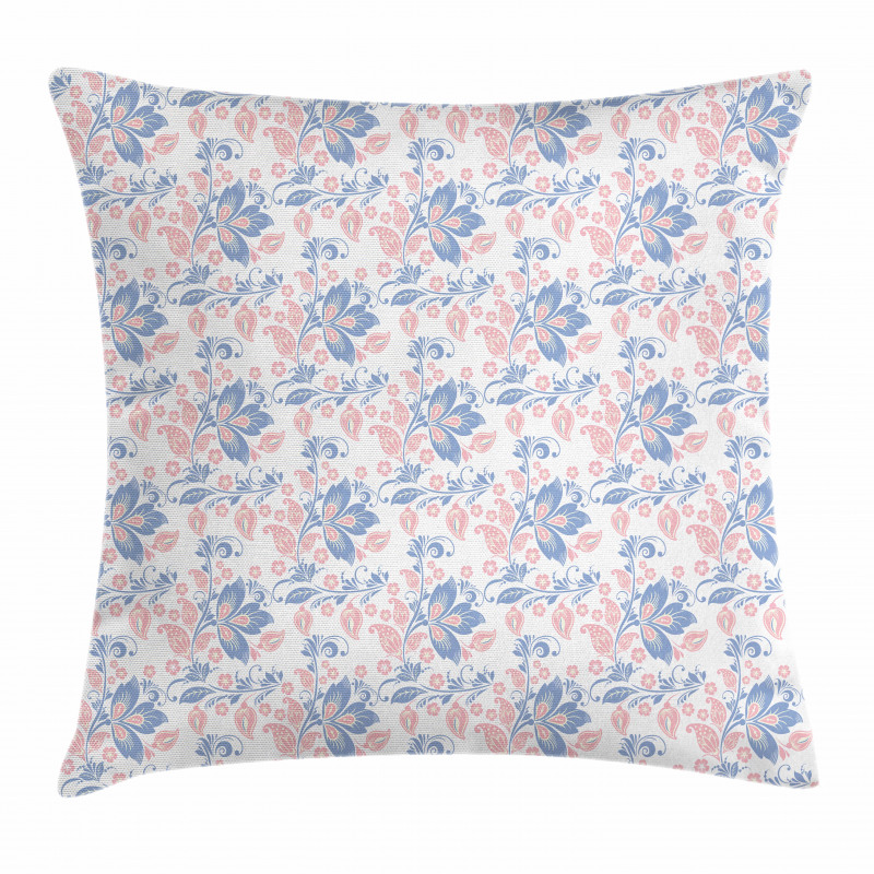 Foliage Leaves and Petals Pillow Cover