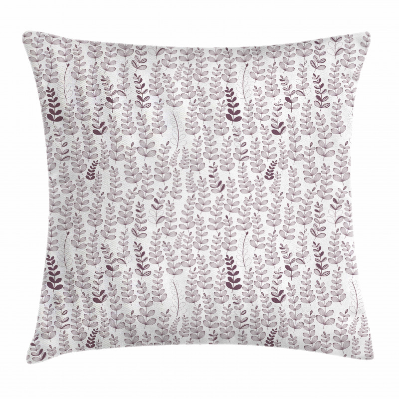 Retro Leaves and Branches Pillow Cover