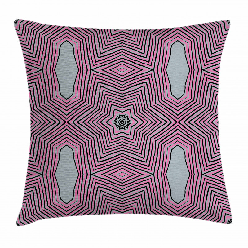 Hypnotizing Striped Motif Pillow Cover