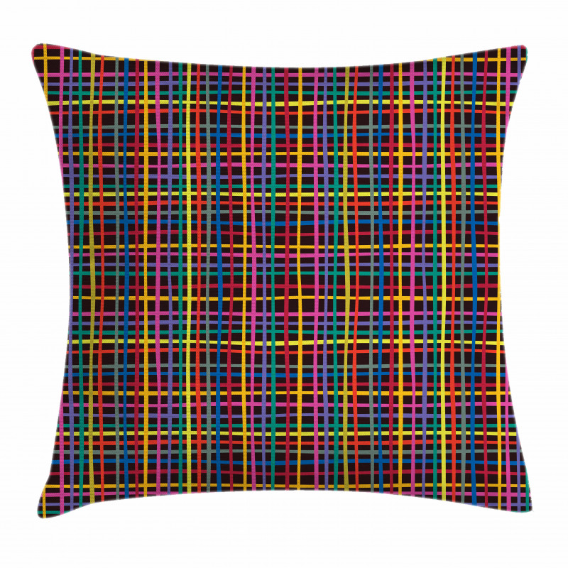 Minimalist Checkered Line Pillow Cover