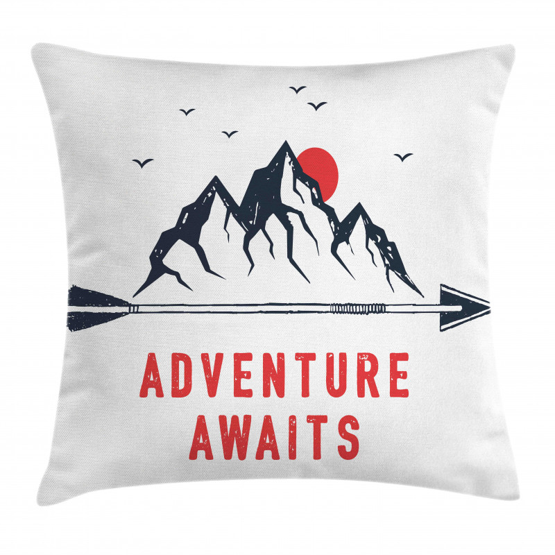 Mountains and Moon Pillow Cover