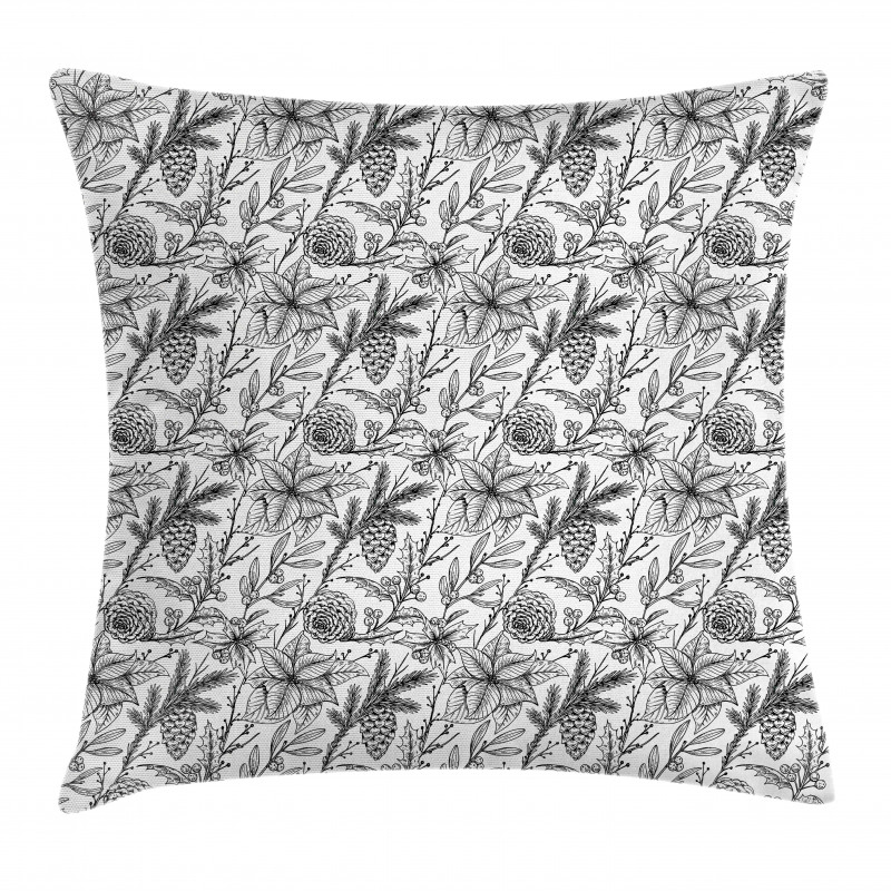 Mistletoe Dogwood Flower Pillow Cover