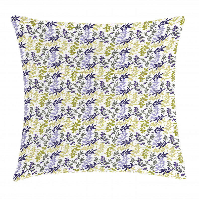 Abstract Olive Tree Branches Pillow Cover
