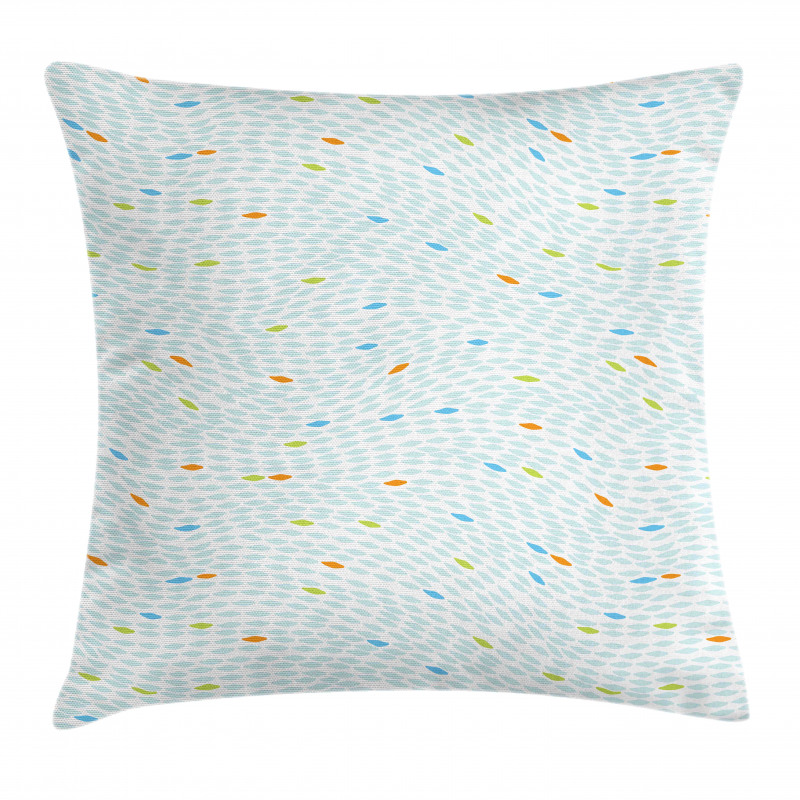 Ocean Waves Curves Design Pillow Cover