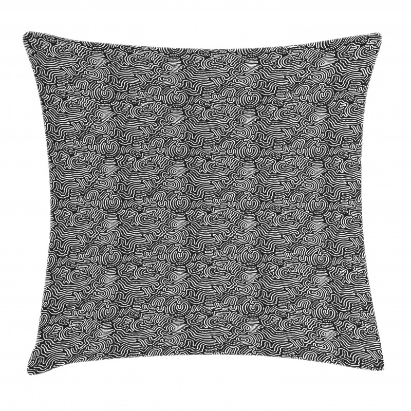 Random Dotted Lines Pillow Cover