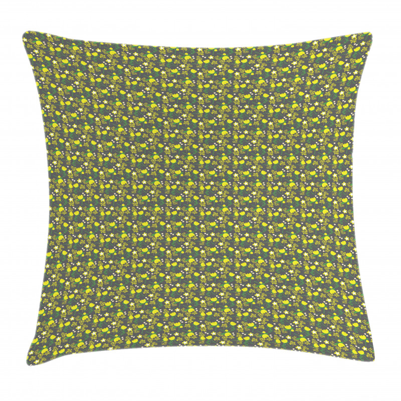 Flourishing Nature Themed Pillow Cover