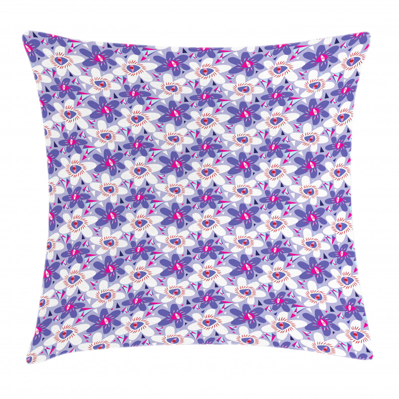 Blossoming Cartoon Petals Pillow Cover