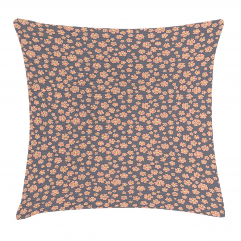 Blossoming Doodle Flowers Pillow Cover