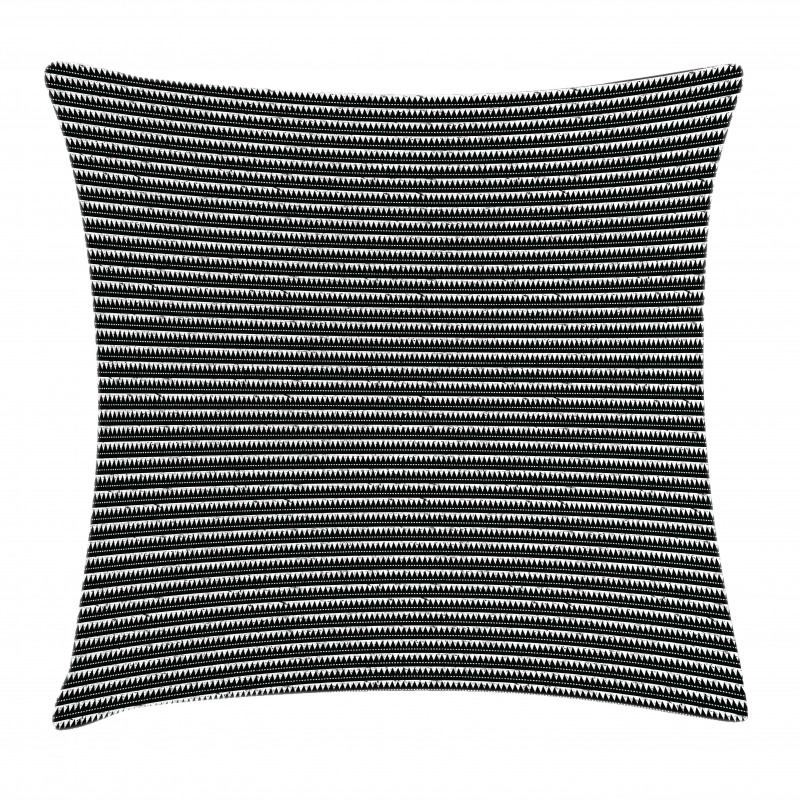 Grunge Style Chevron Zigzags Pillow Cover