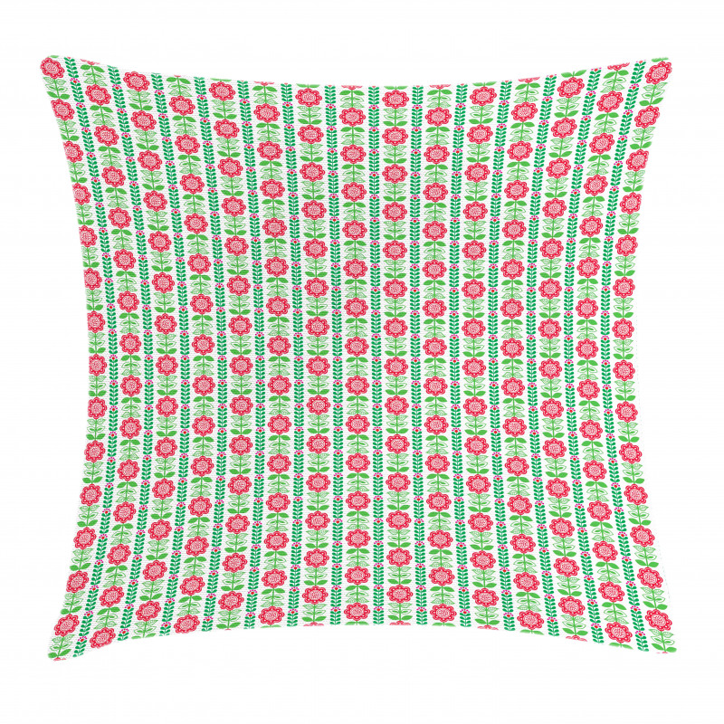 Nordic Style Flourish Leaves Pillow Cover