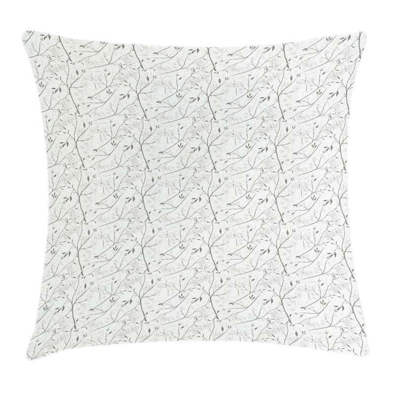 Grunge Feminine Blossoms Pillow Cover